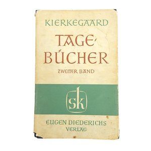 Soren Kierkegaard Die Tage Bucher Zweiter Band II Hardcover Dust Jacket 1963